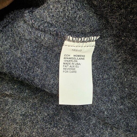 Woolrich Womens Medium Charcoal Wool Blend Zip Jacket 80s Deadstock USA Vintage - Picture 8 of 13